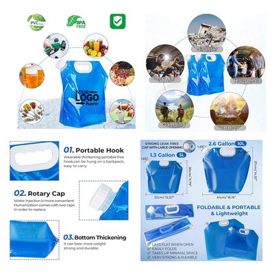 10L Collapsible Water Container Bag