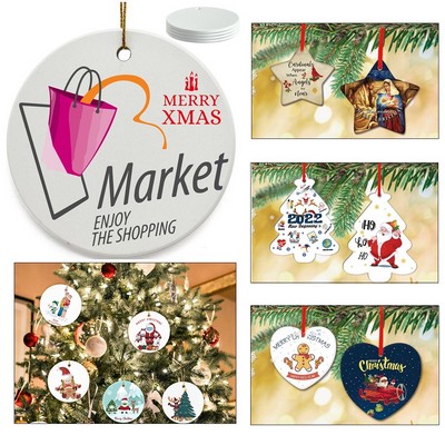 Printed Ceramic Ornament