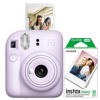 FujiFilm Instax Mini 12 Instant Camera W/ 10 Count Film Lilac Purple