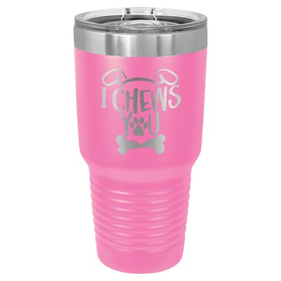 Polar Camel 30 oz. Pink Insulated Ringneck Tumbler