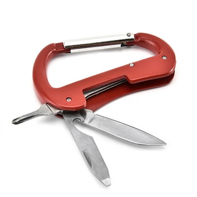 Multifunctional Screwdriver D Shape EDC Tools Carabiner