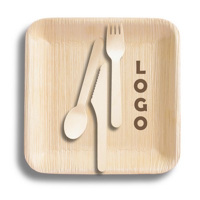 6" Palm Leaf Bamboo Plates