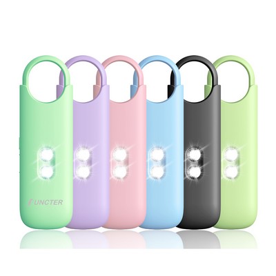 130dB Self Defense Alarm Keychain Emergency LED Flashlight