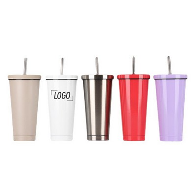 Stainless Steel Insulated Tumbler with Straw