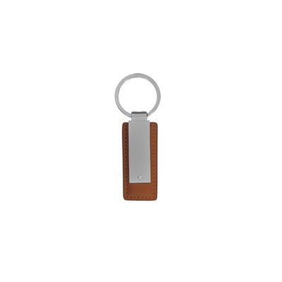 Brown Synthetic Leather Key Chain (Overseas Production)