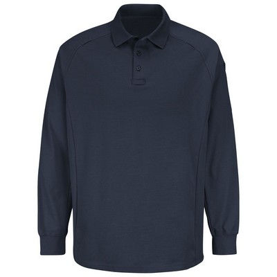 Unisex New Dimension® Special Ops Long Sleeve Polo Shirt - Dark Navy Blue