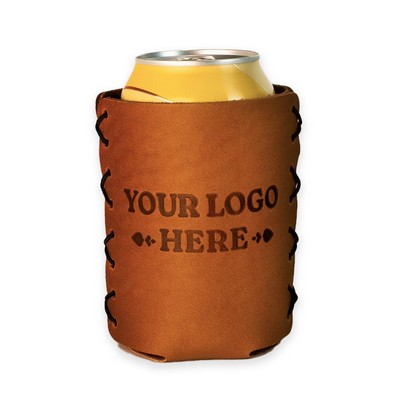 Full-Grain Leather Can Holder 12oz-16oz Made in USA