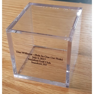 Clear Golf Ball BallQube Display Case
