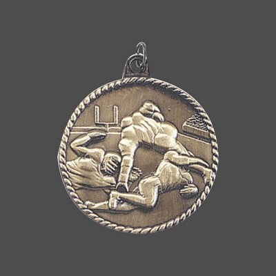 2" Bronze Football Medal