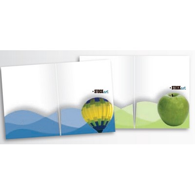 Sculptured Pockets® Folder w/Curved Circular Edge Pocket