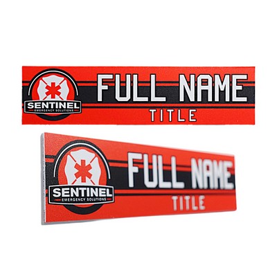 Full-Color Nameplate w/Square Corners (8"x2") Rectangle