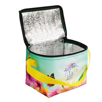 6 Pack Insulated Cooler Bag w/Full Color Printing