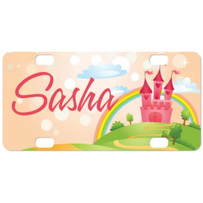 Gloss White Sublimatable Unisub Aluminum Mini License Plate