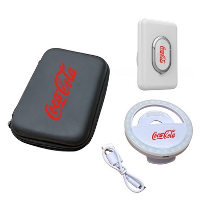 5000mah Power Bank Selfie Ring Light Gift Set in US Stock