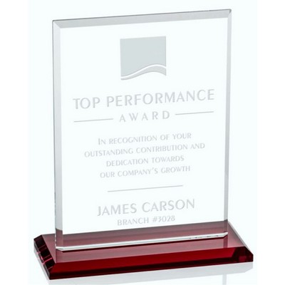 Calypso Award w/Red Base (4"x6")