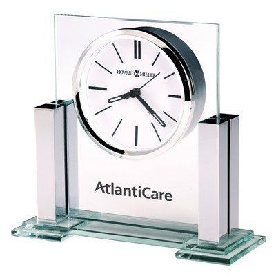 Metropolitan glass and metal alarm clock