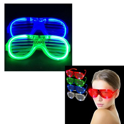 LED Blinds Flash Light Glasses