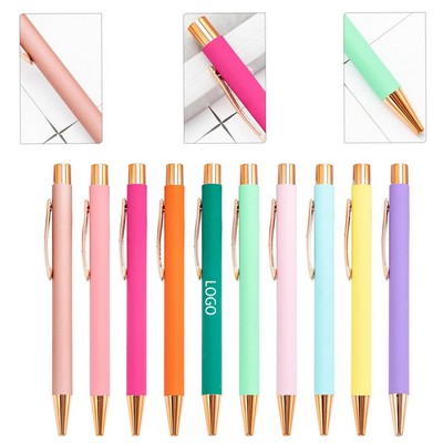 Push-Action Metal Ballpoint Pen