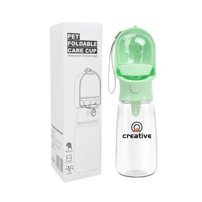 Dog Water Bottle with Food Container