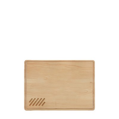 13 3/4" x 9 3/4" Cutting Board W/ Drip Ring