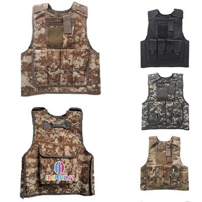 Multipocket Camouflage Children's Game Vest