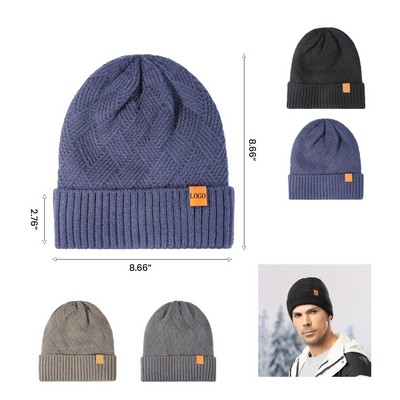 Luxurious Knit Beanie with Velvet Lining