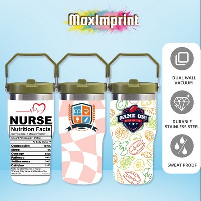 MaxImprint 30oz Stainless Steel Car Tumbler with Handle