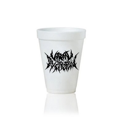 12 Oz. Tall White Styrofoam Coffee Cup