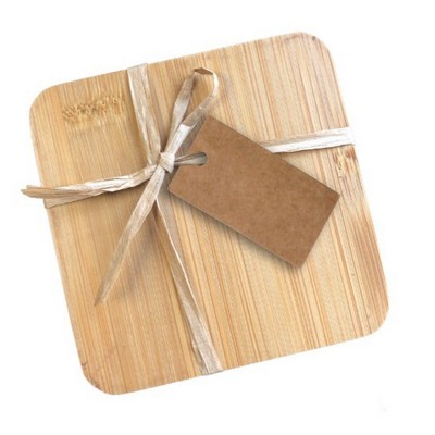 Set Of 4 Bamboo Coasters
