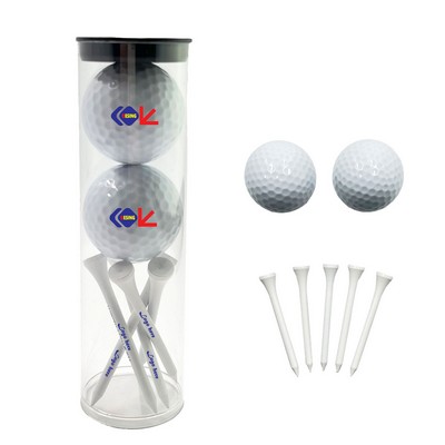 Custom Golf Ball and Tee Set