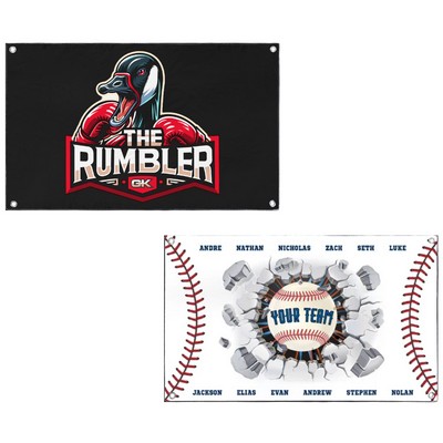 Full-Color 3' x 5' Vinyl Banner with Grommets (13 oz.) - DIY