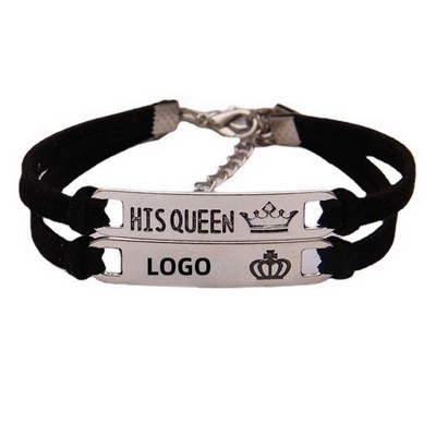 His & Hers Alloy Bracelets