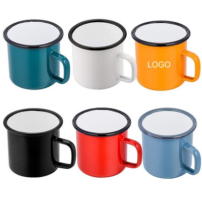 Vintage Enamel Coffee Mug