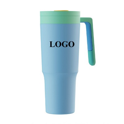40 Oz Tumbler w/ Handle and Lid