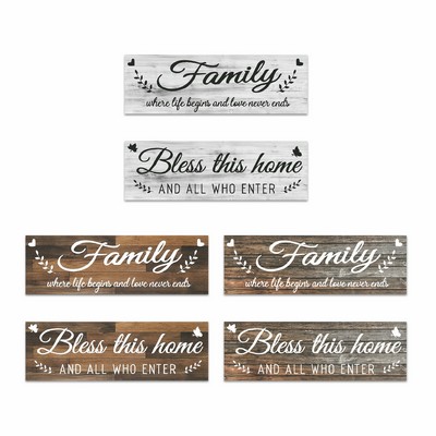 Wooden Home Wall Art Decor