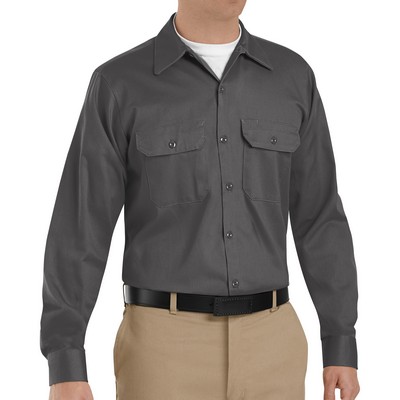 Red Kap® Men's Long Sleeve Deluxe Heavyweight Cotton Shirt