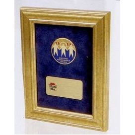 Marbled Gold Wood Core Award Frame - 5x7