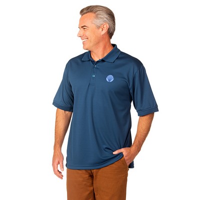 Zorrel® Men's Newport Syntrel™ Classic Mesh Short Sleeve Polo Shirt