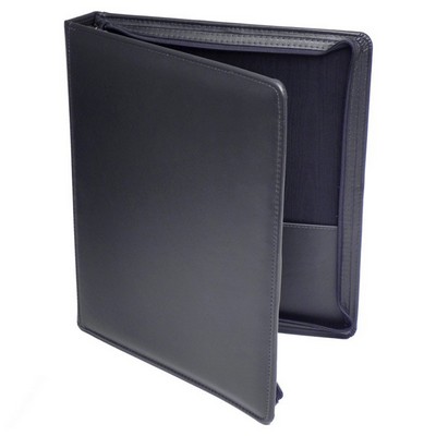Vinyl Deluxe Zippered 1 1/2" Ring Binder Sr.