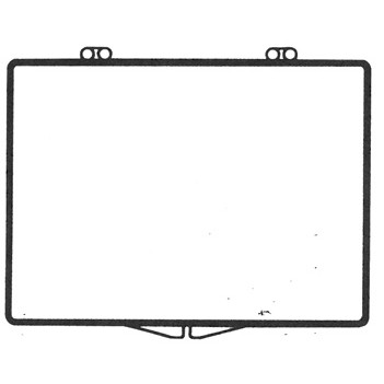 Rigid Clear Hinged Plastic Box (3 3/4"x2 3/4"x1/4")