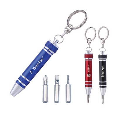 3-Bit Metal Screwdriver Key Chain