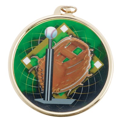 2 ¼" TM Series Sports Medal w/T-Ball Mylar Insert