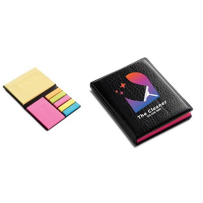 Leatherette Sticky Note Book
