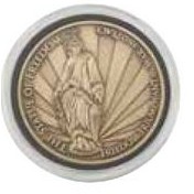 Coin Capsule w/ Black Foam Ring for 1.75" Deep Relief Coin