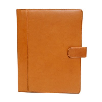 Ashlin® Designer British Tan Bernadino Tuscany Portfolio w/Letter Sized Notepad