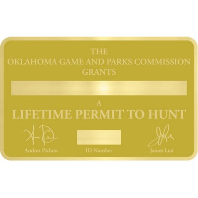 Brass Membership Card