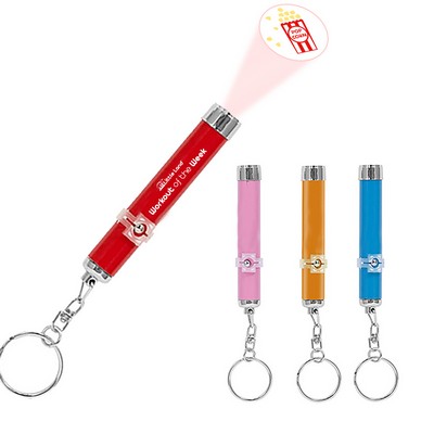 Custom Logo LED Projector Keychain