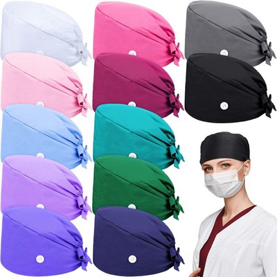 Custom Cotton Doctor Nurse Cap Bouffant