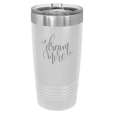 White Polar Camel™ Ringneck 20 oz Tumbler w/Slider Lid
