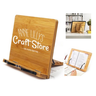 Adjustable Bamboo Bookstand